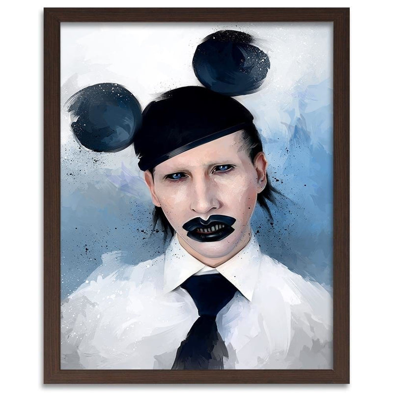 Glezna brūnā rāmī - Marilyn Manson Mouse  Home Trends DECO