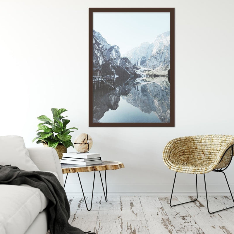 Glezna brūnā rāmī - Marina In The Mountains  Home Trends DECO