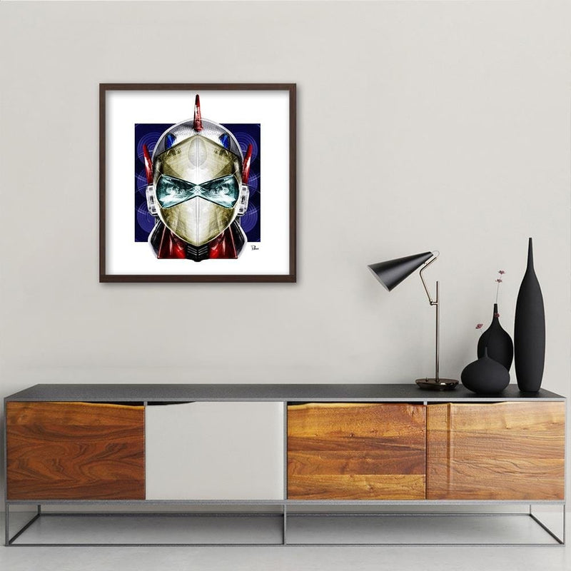 Glezna brūnā rāmī - Mask Japanese Hero  Home Trends DECO