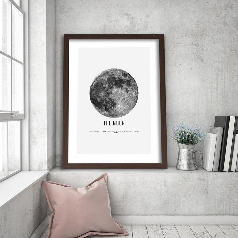 Glezna brūnā rāmī - Moon  Home Trends DECO