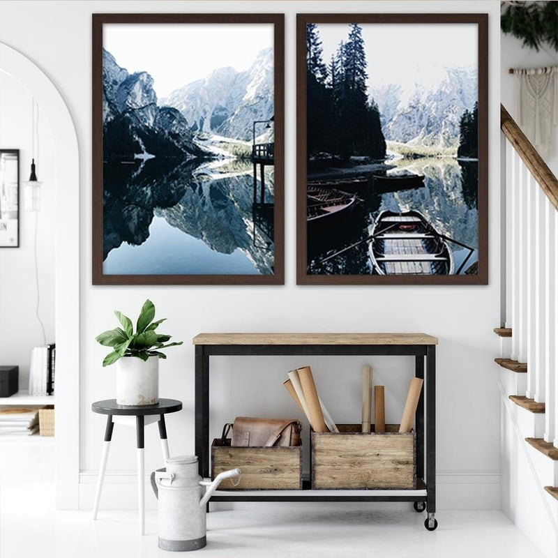 Glezna brūnā rāmī - Mountain Expedition  Home Trends DECO