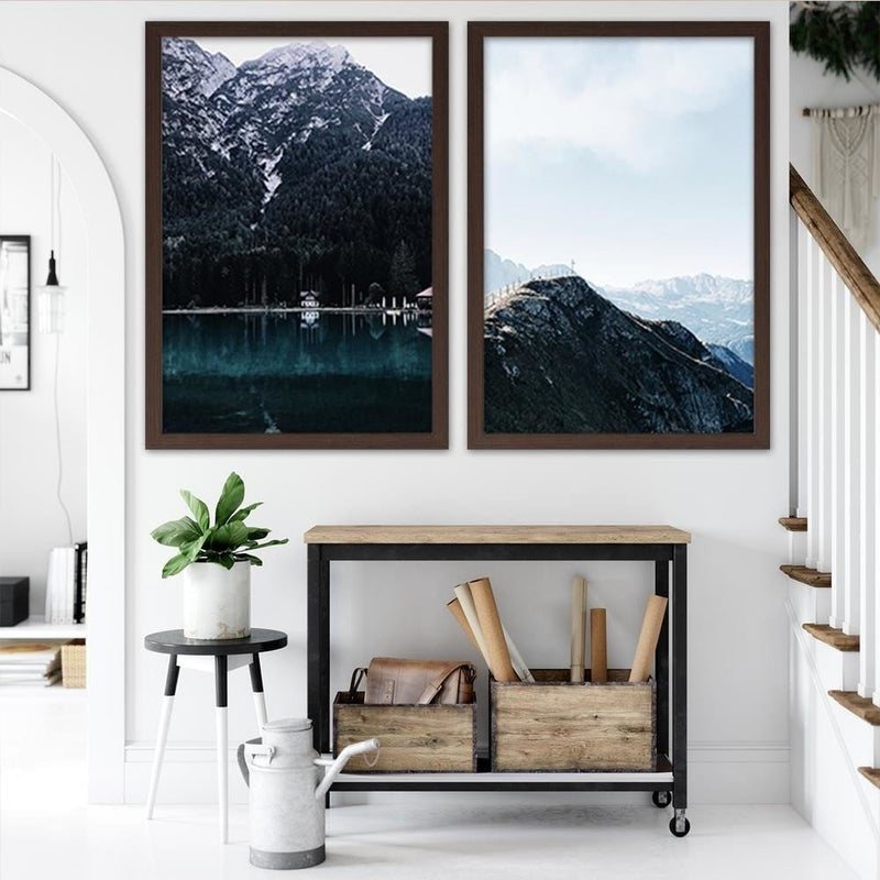 Glezna brūnā rāmī - Mountain Trail  Home Trends DECO