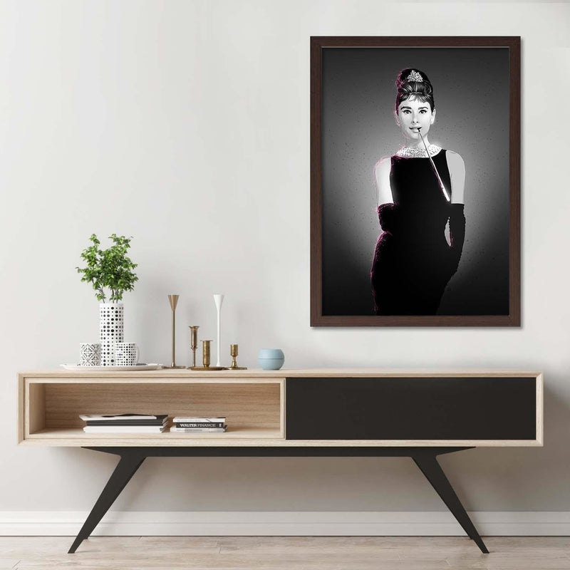 Glezna brūnā rāmī - Movie Star Image Black And White  Home Trends DECO