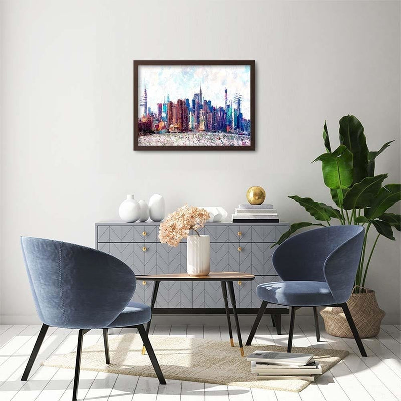 Glezna brūnā rāmī - New York City 2  Home Trends DECO