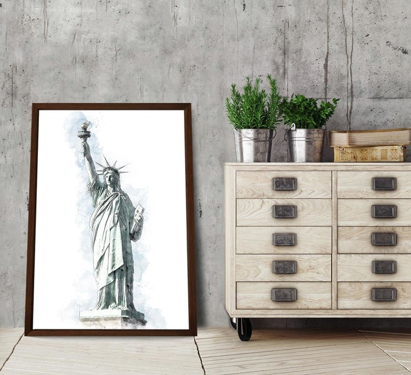 Glezna brūnā rāmī - New York Grey  Home Trends DECO