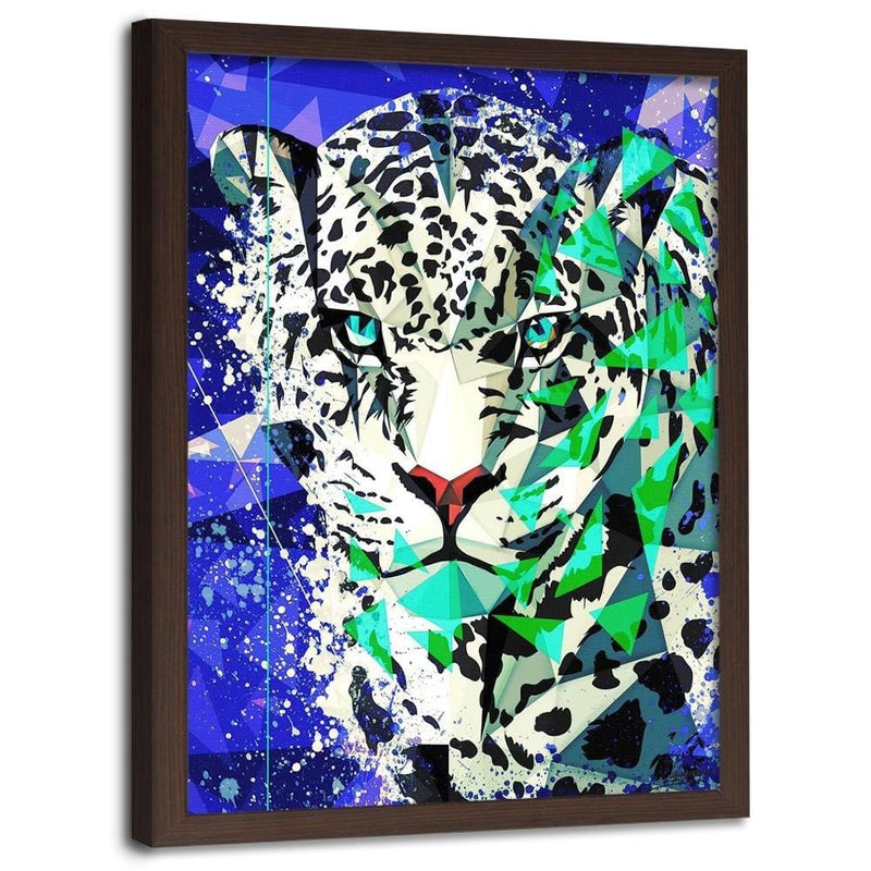 Glezna brūnā rāmī - Painted Jaguar  Home Trends DECO