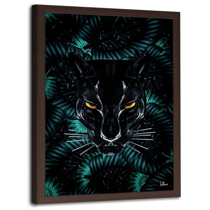 Glezna brūnā rāmī - Panther Modern Black  Home Trends DECO