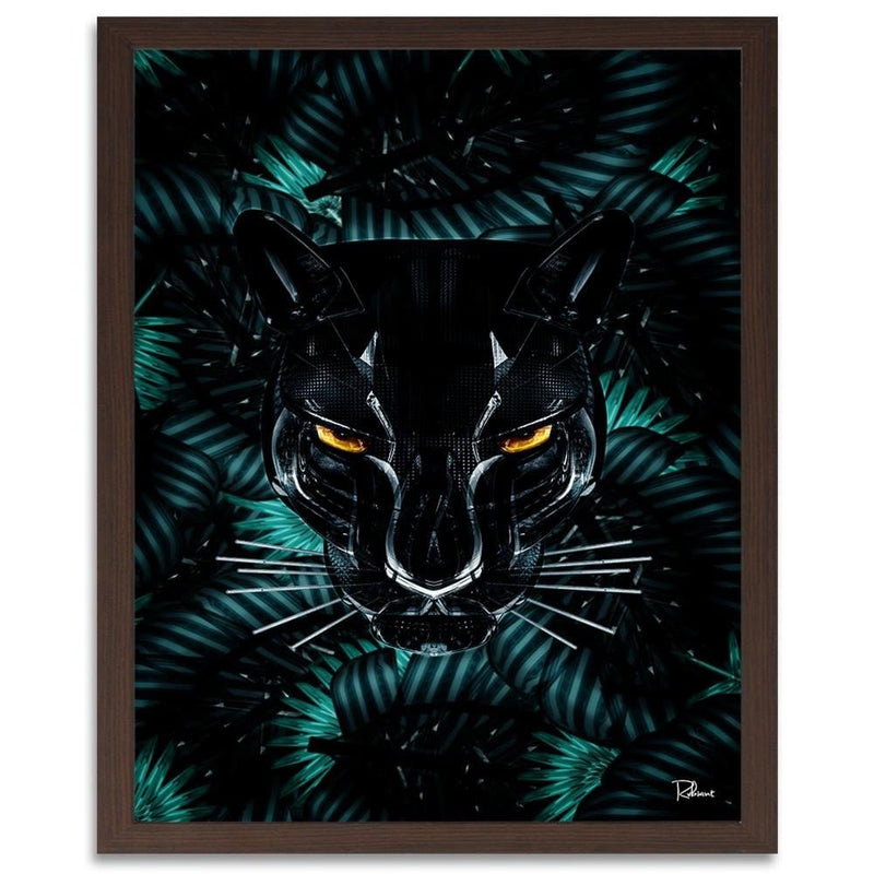 Glezna brūnā rāmī - Panther Modern Black  Home Trends DECO