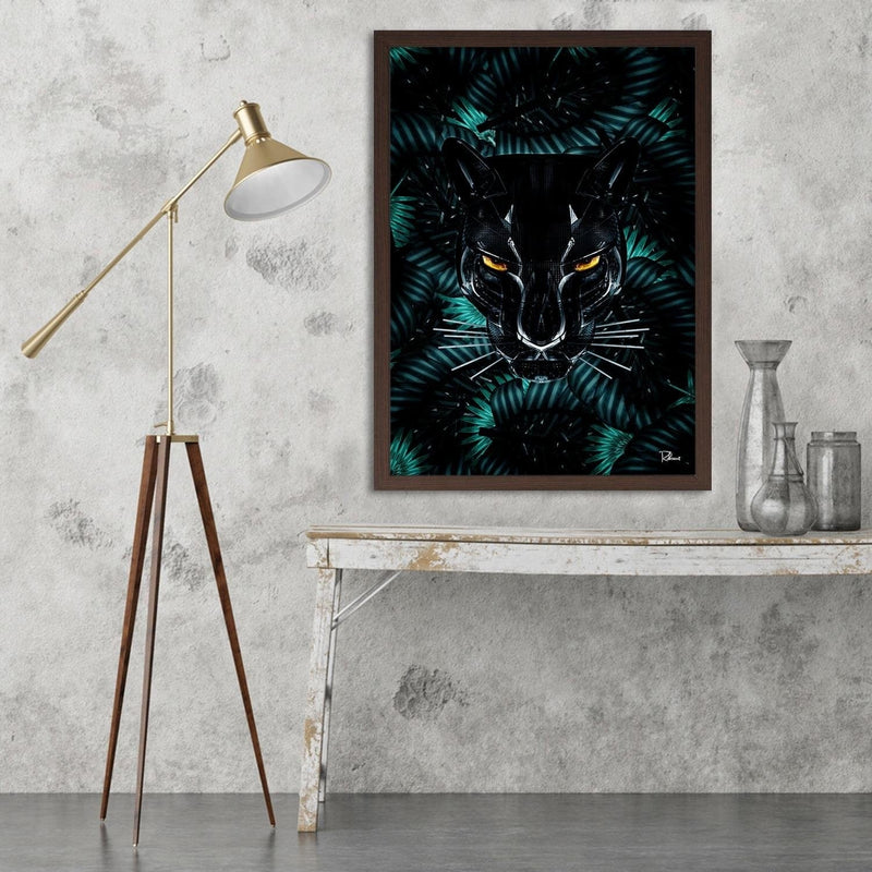 Glezna brūnā rāmī - Panther Modern Black  Home Trends DECO