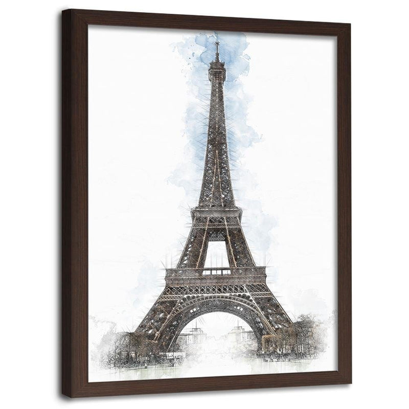 Glezna brūnā rāmī - Paris Artwork Brown  Home Trends DECO