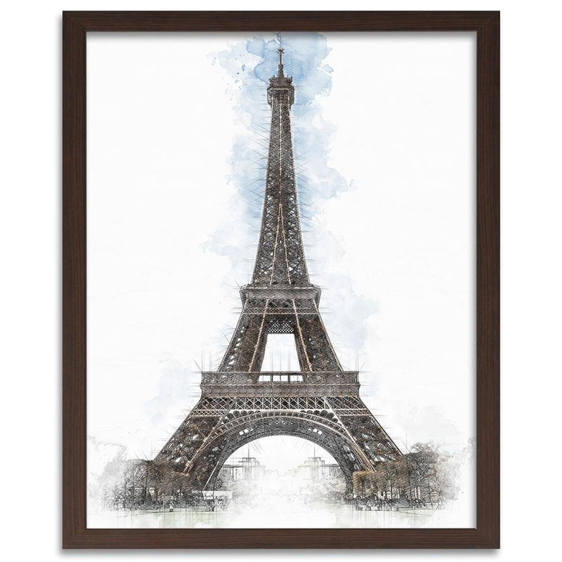 Glezna brūnā rāmī - Paris Artwork Brown  Home Trends DECO