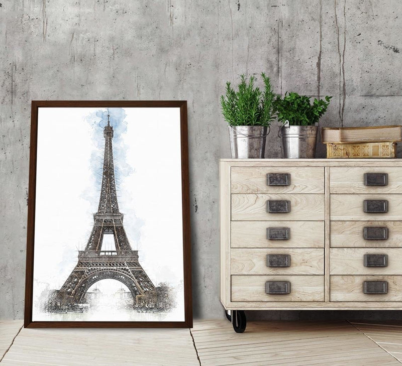 Glezna brūnā rāmī - Paris Artwork Brown  Home Trends DECO