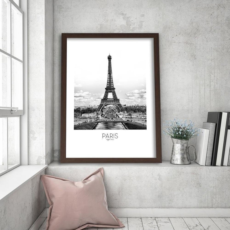 Glezna brūnā rāmī - Paris Eiffel Tower  Home Trends DECO