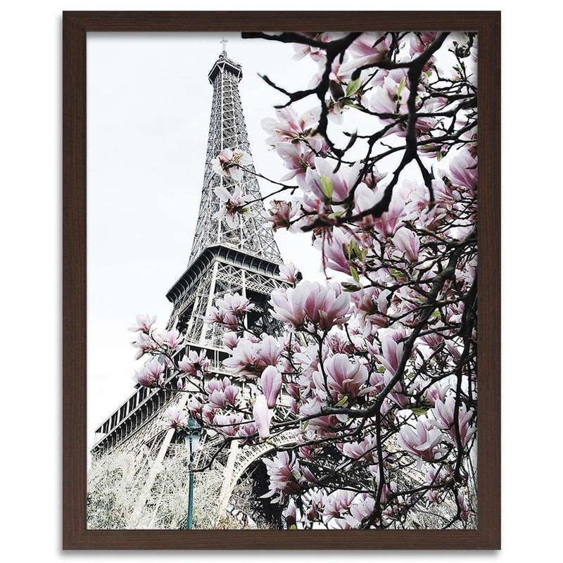 Glezna brūnā rāmī - Paris Magnolias  Home Trends DECO