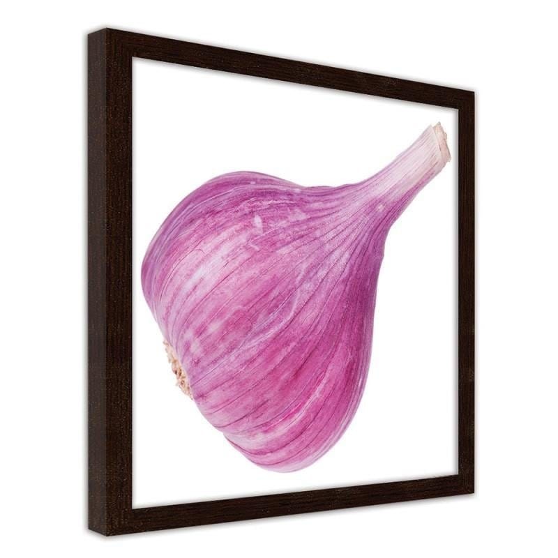 Glezna brūnā rāmī - Pink garlic  Home Trends DECO