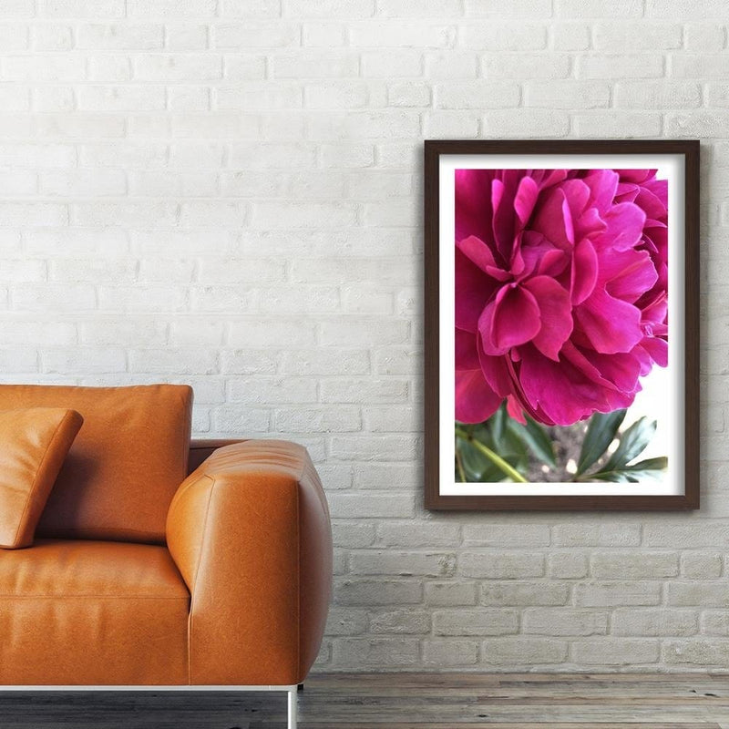 Glezna brūnā rāmī - Pink Peony  Home Trends DECO