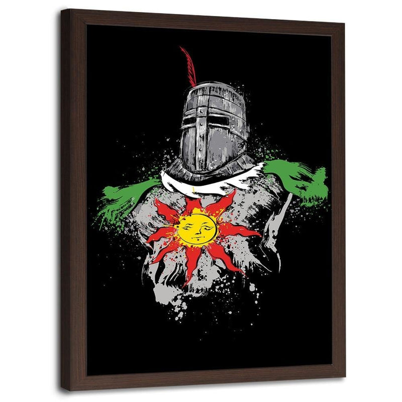 Glezna brūnā rāmī - Praise The Sun  Home Trends DECO