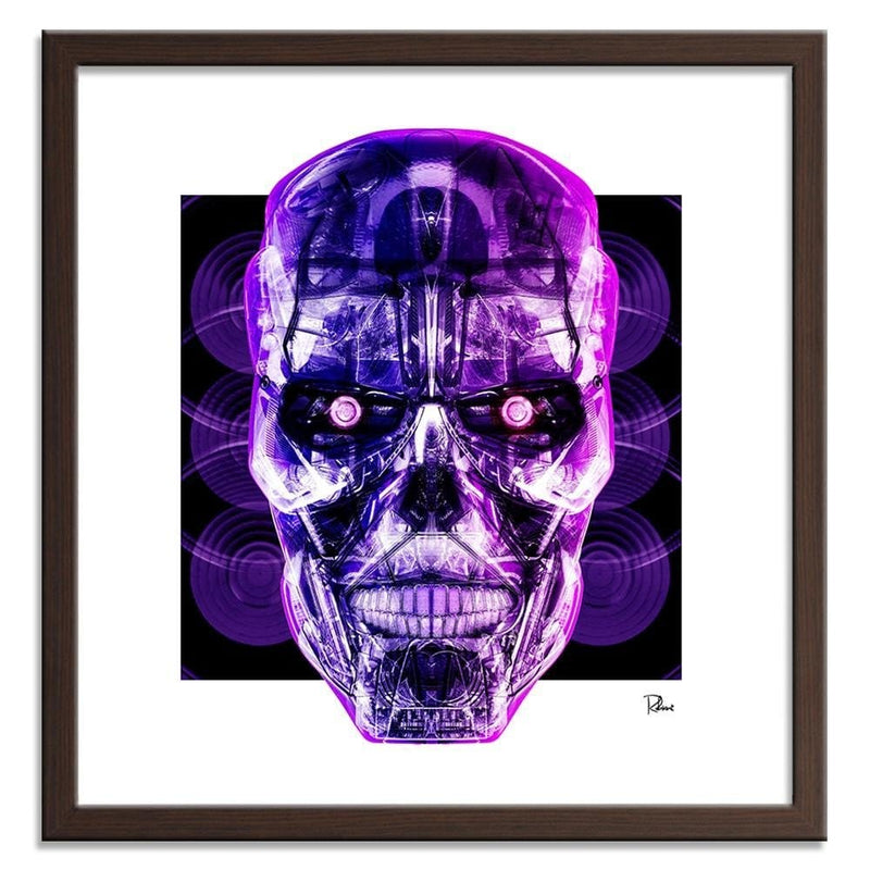 Glezna brūnā rāmī - Purple Skull  Home Trends DECO