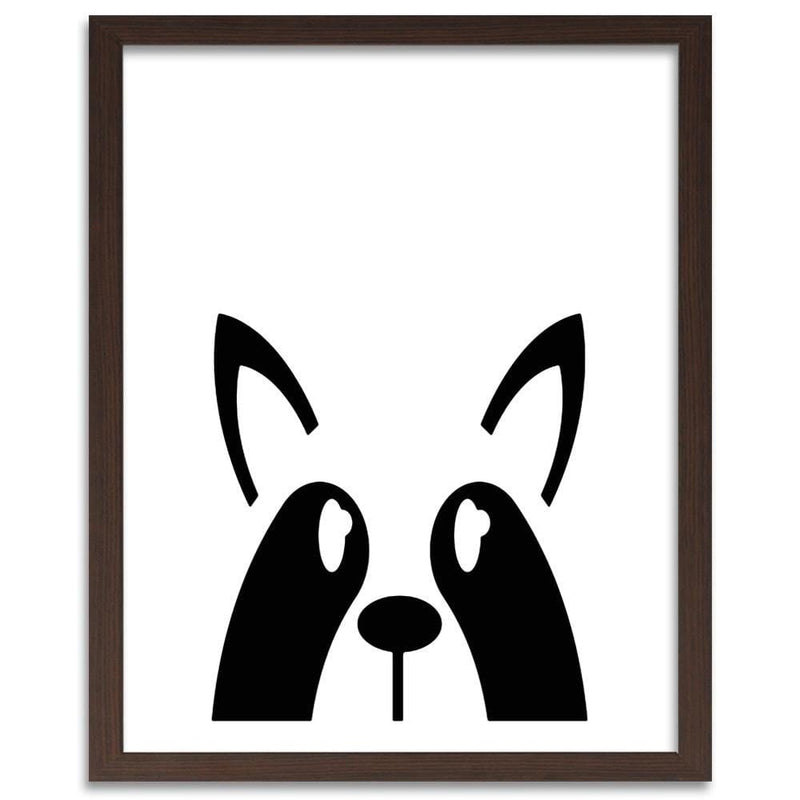 Glezna brūnā rāmī - Raccoon  Home Trends DECO