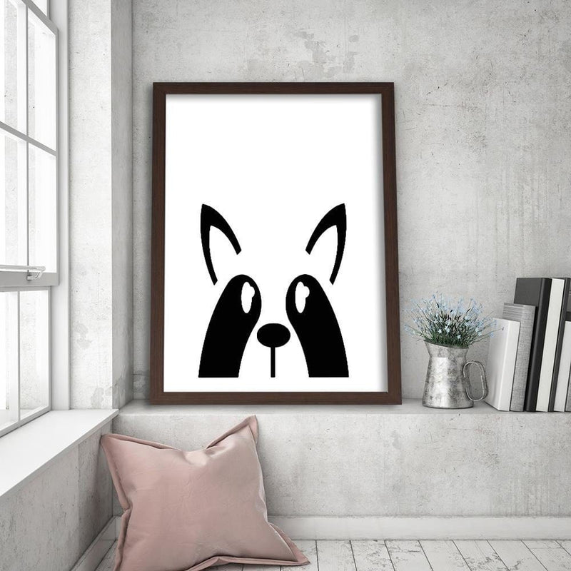 Glezna brūnā rāmī - Raccoon  Home Trends DECO