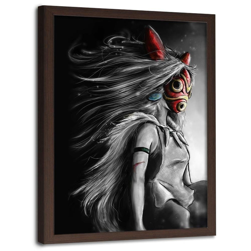 Glezna brūnā rāmī - Red Mask Manga  Home Trends DECO