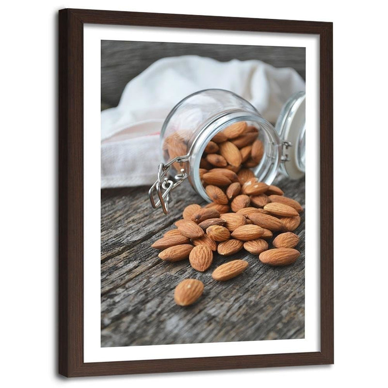 Glezna brūnā rāmī - Roasted Almonds  Home Trends DECO