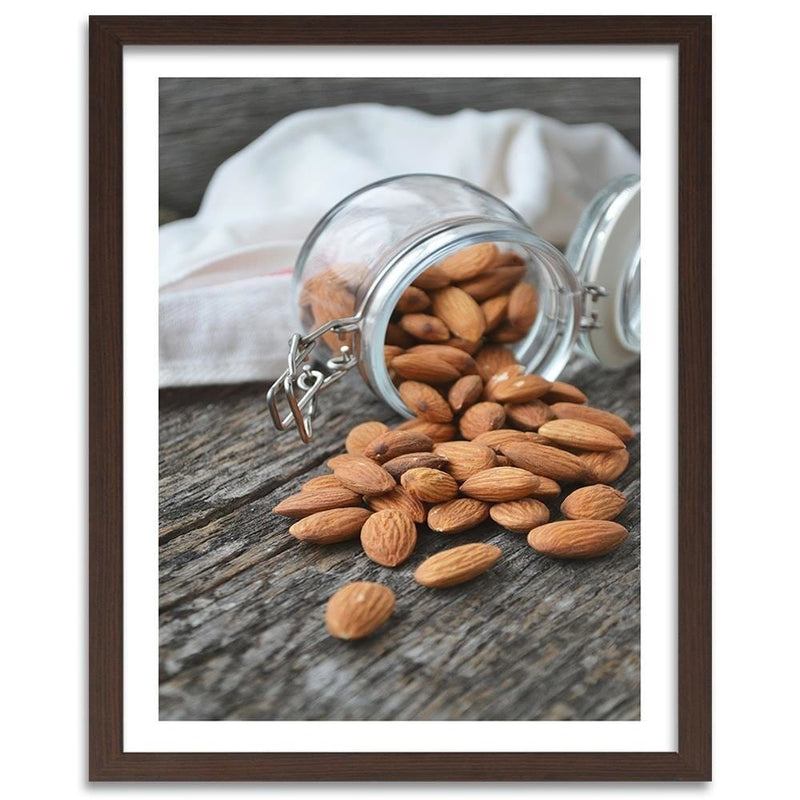 Glezna brūnā rāmī - Roasted Almonds  Home Trends DECO