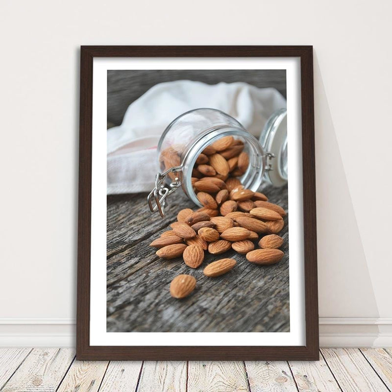 Glezna brūnā rāmī - Roasted Almonds  Home Trends DECO