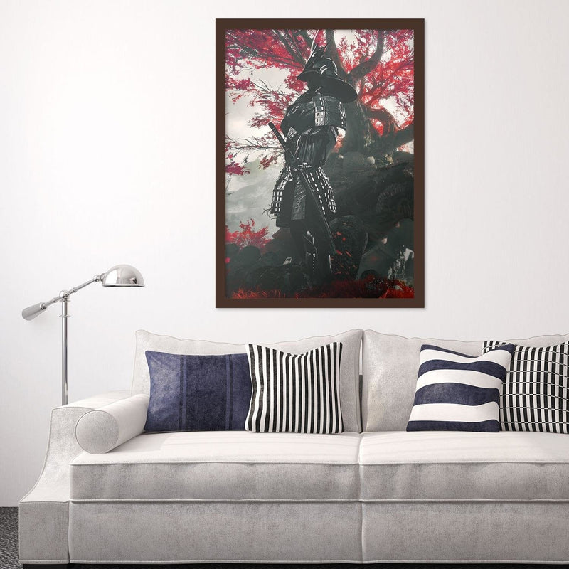 Glezna brūnā rāmī - Samurai  Home Trends DECO