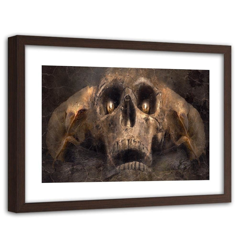 Glezna brūnā rāmī - Skull Fantasy  Home Trends DECO