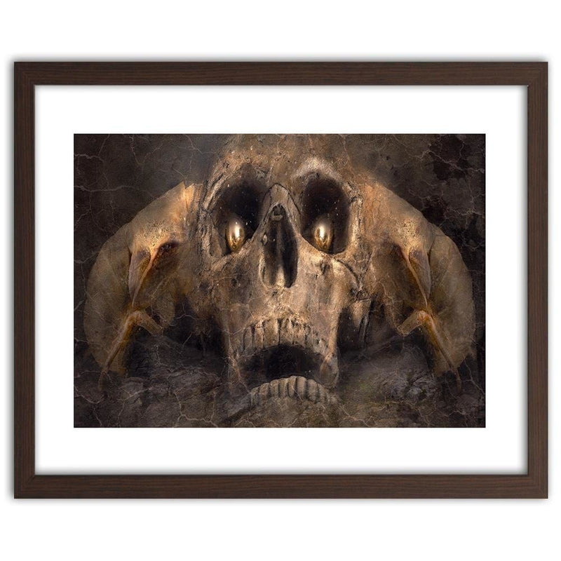 Glezna brūnā rāmī - Skull Fantasy  Home Trends DECO