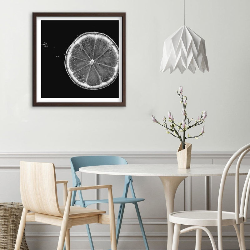 Glezna brūnā rāmī - Slice Of Lemon  Home Trends DECO