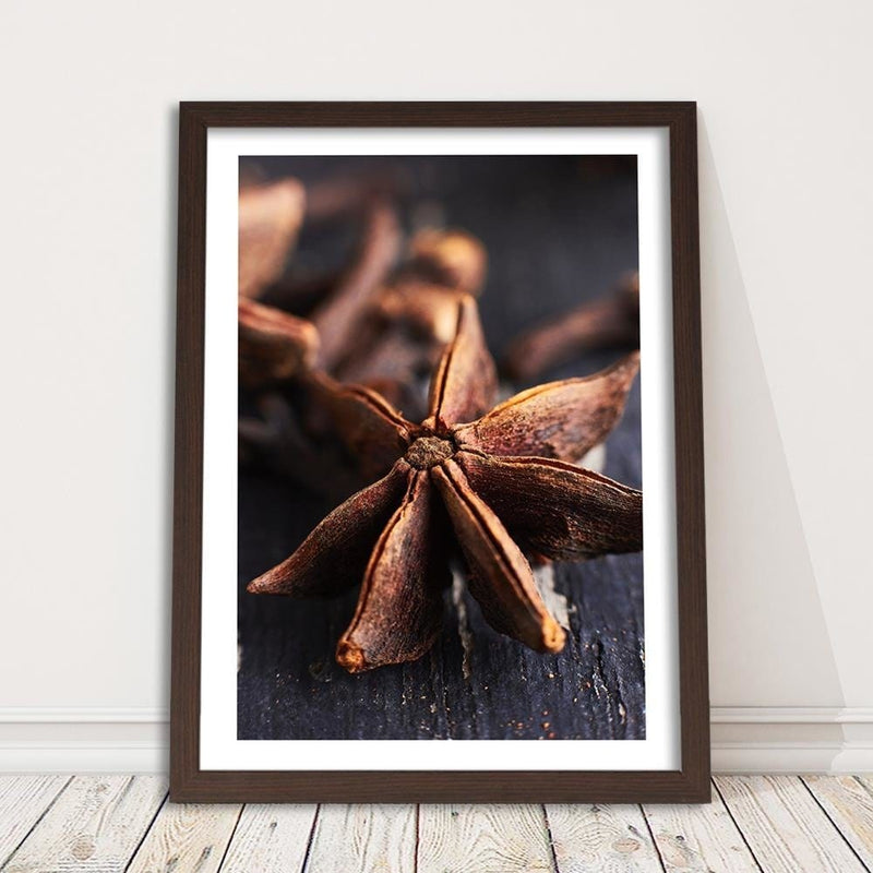 Glezna brūnā rāmī - Star Anise  Home Trends DECO