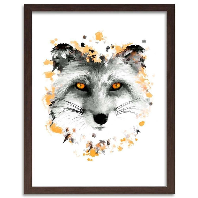 Glezna brūnā rāmī - The Fox  Home Trends DECO