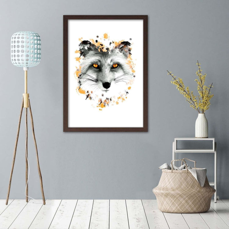 Glezna brūnā rāmī - The Fox  Home Trends DECO