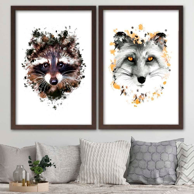 Glezna brūnā rāmī - The Fox  Home Trends DECO