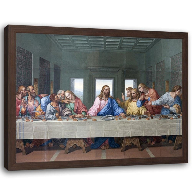 Glezna brūnā rāmī - The Last Supper  Home Trends DECO