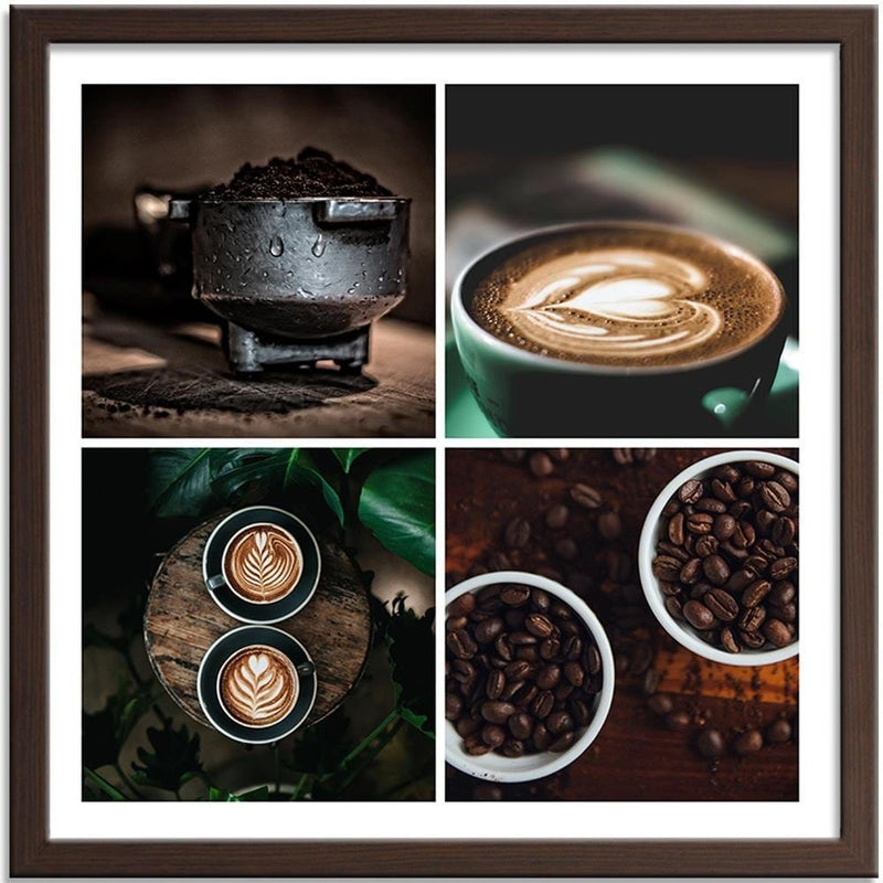 Glezna brūnā rāmī - Theme Of Coffee In The Kitchen  Home Trends DECO