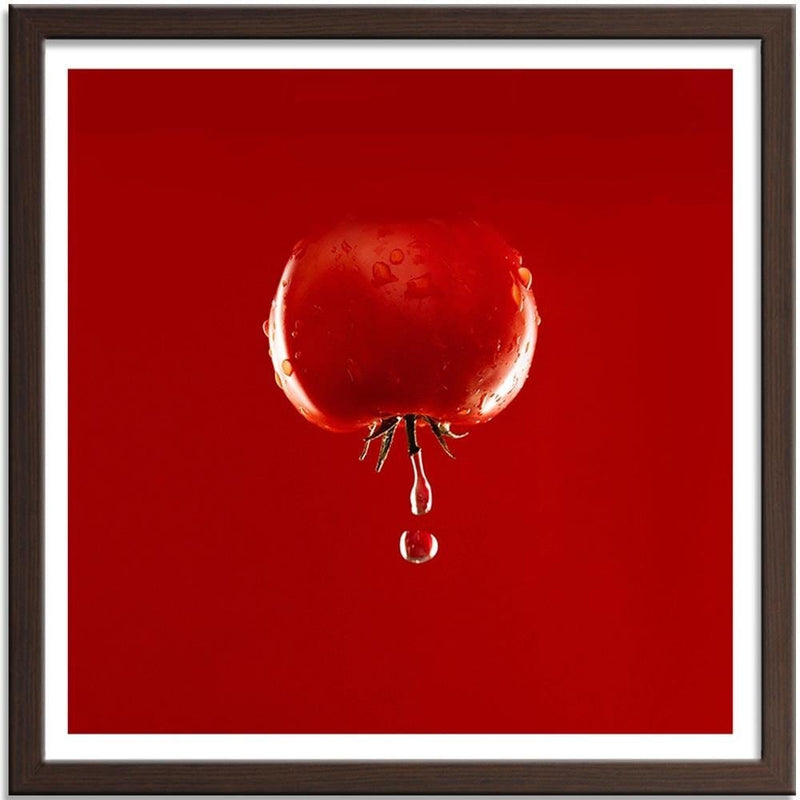 Glezna brūnā rāmī - Tomato And Drops Of Water  Home Trends DECO