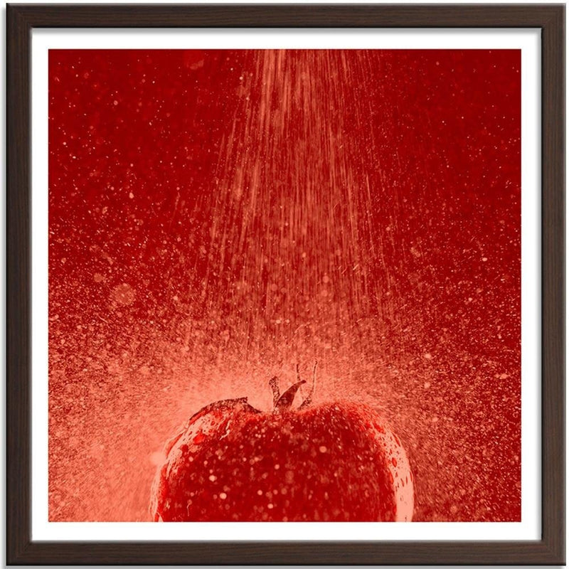 Glezna brūnā rāmī - Tomato In The Stream Of Water  Home Trends DECO