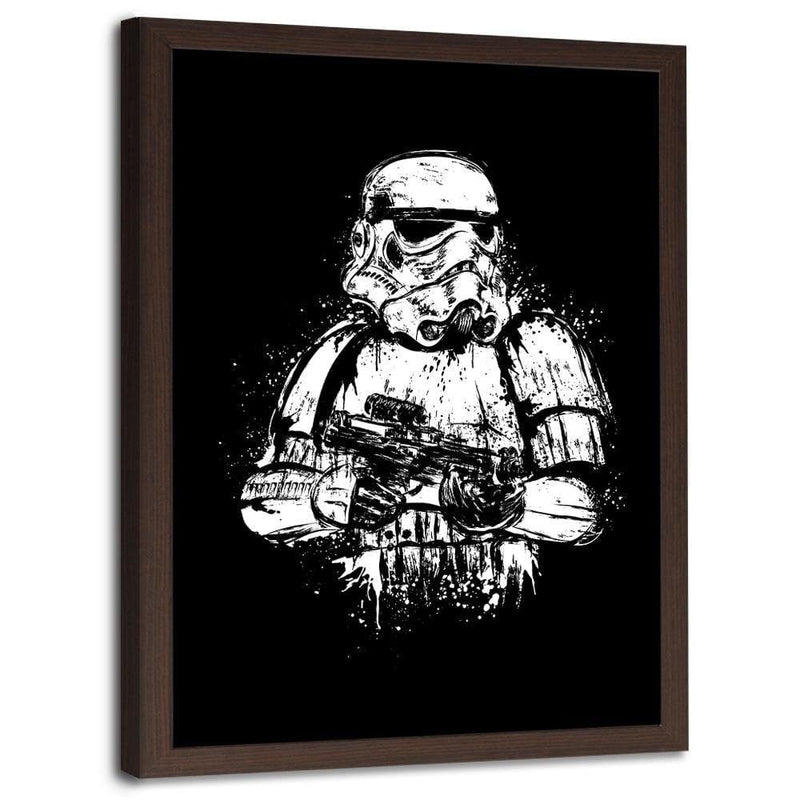 Glezna brūnā rāmī - Trooper  Home Trends DECO