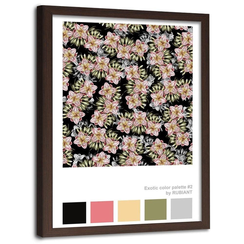 Glezna brūnā rāmī - Visual Art Pink  Home Trends DECO