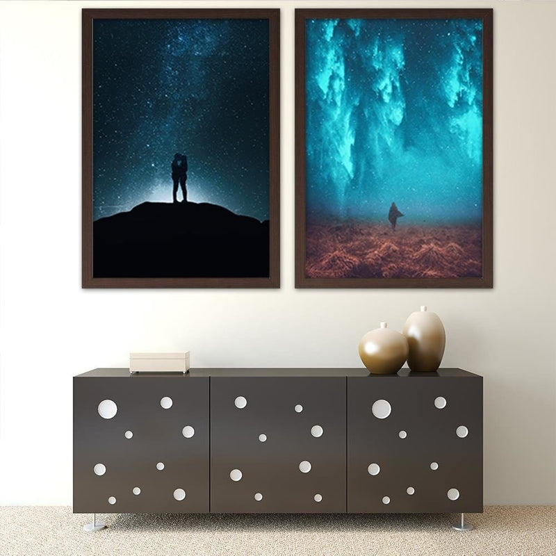 Glezna brūnā rāmī - Walk At Night  Home Trends DECO