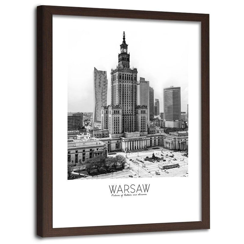 Glezna brūnā rāmī - Warsaw Palace Of Culture  Home Trends DECO