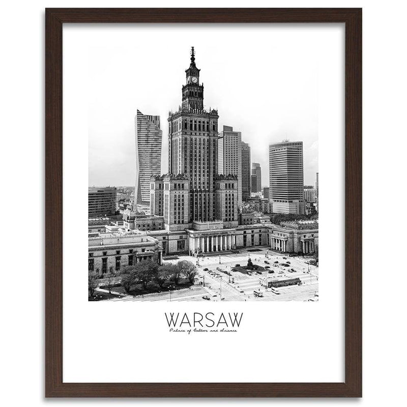 Glezna brūnā rāmī - Warsaw Palace Of Culture  Home Trends DECO