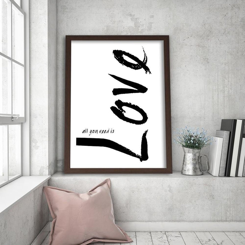 Glezna brūnā rāmī - White Love  Home Trends DECO