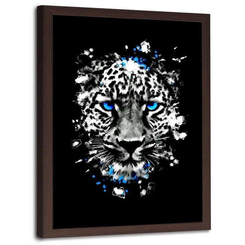 Glezna brūnā rāmī - Wild Leopard  Home Trends DECO