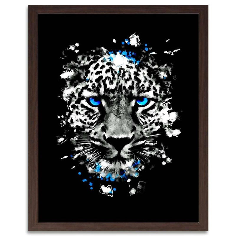 Glezna brūnā rāmī - Wild Leopard  Home Trends DECO