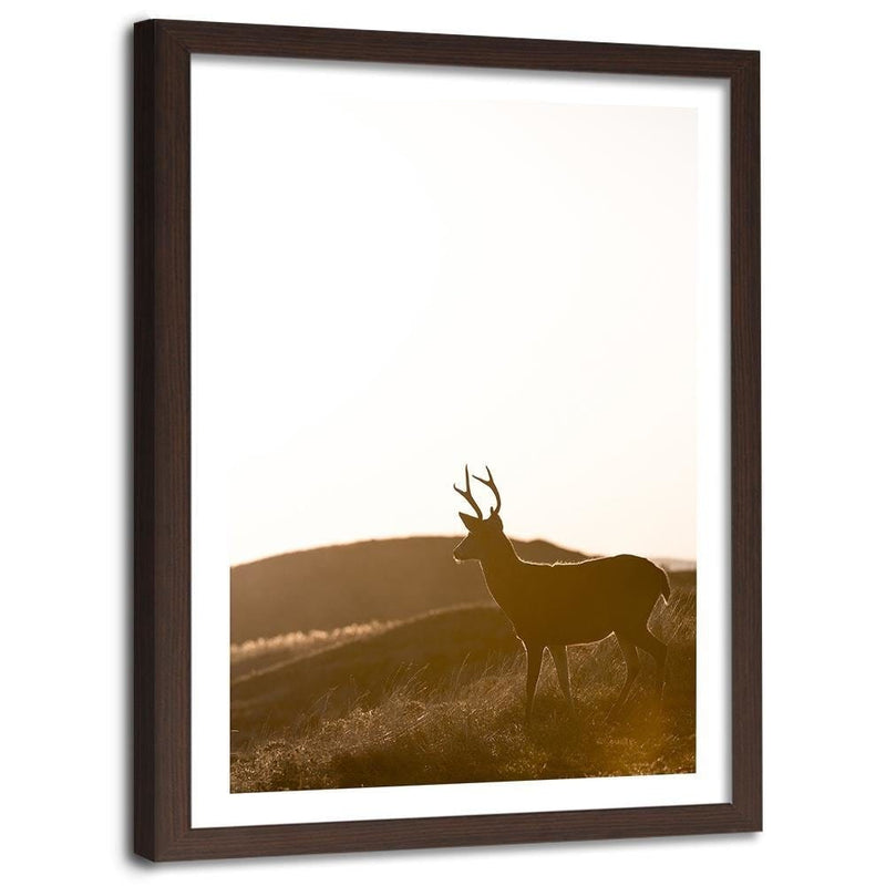 Glezna brūnā rāmī - Young Deer  Home Trends DECO