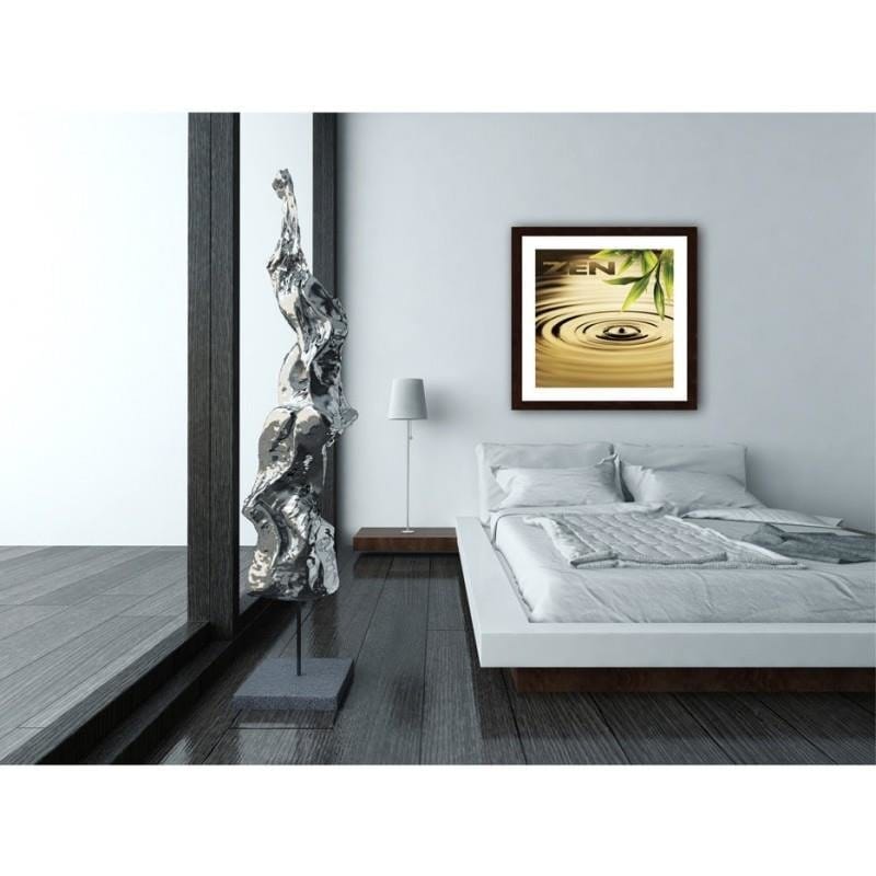 Glezna brūnā rāmī - Zen - the element of water  Home Trends DECO